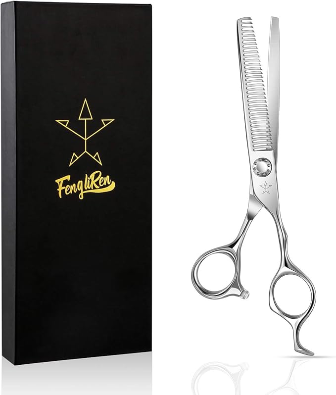 High-end Professional Hair Thinning Scissors Hair Cutting Teeth Shears Barber Hairdressing Texturizing Scissors Extremely Very Sharp 6.5 Inch Stainless Steel Alloy For Men Women Salon & Home