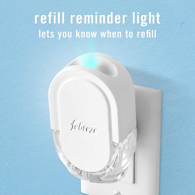 Febreze Plug In Air Freshener Scented Oil Refill Baked Cinnamon Apples, 4ct