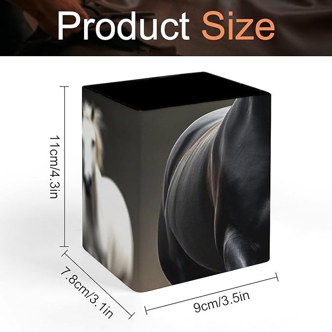 Pen Holder Stand For Desk, Pencil Pen Holder Cup, Desktop Stationery Organizer, Waterproof Multifunctional Office Supplies Horse