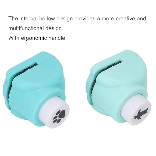 2Pcs Mini Shape Punches DIY Punching, Paper Punch Machines Drill Punch Craft Set Mini Paper Hole Punch Penguin Bear Shapes Punches for Paper Craft DIY Scrapbooking Supplies