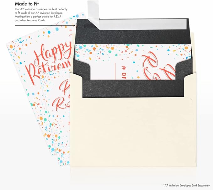 LUXPaper A2 Invitation Envelopes | Peel & Press | 4 3/8" x 5 3/4" | Anthracite Metallic | 80lb. Text | 50 Qty