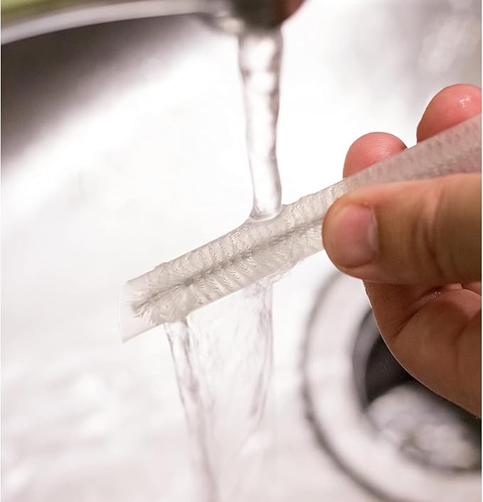 Juvale Stainless Steel Straw Cleaner Brush Set - Extra Thin Straw Cleaner, 2 mm Nylon Bristles - Bottle Brush Cleaner, Extended Reach - Water Bottle Cleaning & Smoothie Tube Tool - Pack of 8, 2 Sizes