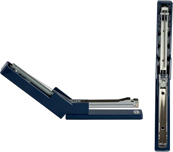 JAM PAPER Modern Desk Stapler - Navy Blue - Sold Individually