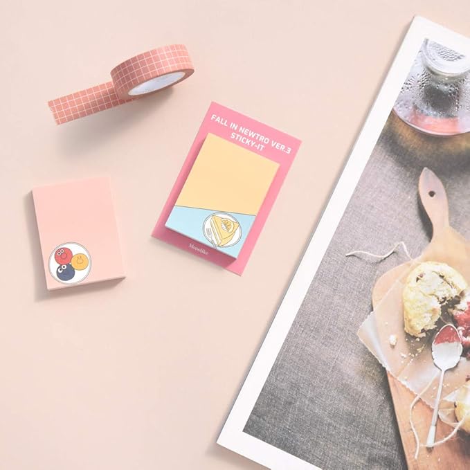 Monolike Fall in newtro Ver.3 Sticky-it - 5p Set Self-Adhesive Memo Pad 50 Sheets