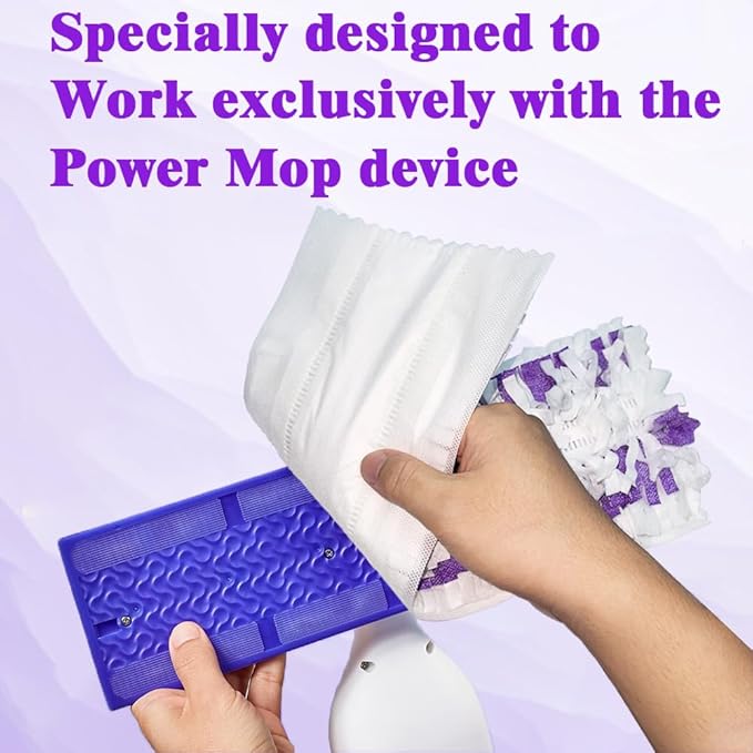 Disposable Mop Pads for Swiffer PowerMop Multi-Surface Mopping Pad Refills | Safe on All Finished Floors | Compatible with Swiffer PowerMop (20 Count)