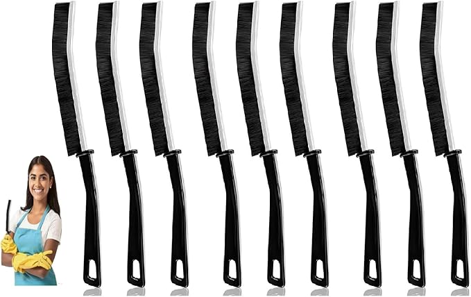 9 PCS Crevice Cleaning Brush,Hard Bristle Crevice Cleaning Brush,Crevice Cleaning Tool is Effective to Clean The Small Gap of Kitchen, tolilet and Windows.