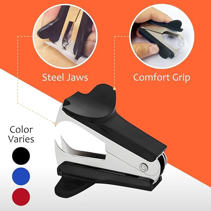 Staplers for Desk, Heavy Duty Stapler 25 Sheet Capacity, with 2 Pk Staples, Staple Remover - Optima 25, Jam Free, Reduced Effort, Soft Grip Stapler for Desk Gift Bundle