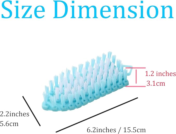 Bendable Scrub Brush, Deep Cleaning for Pool, Tub, Sink Non-Slip Grip, Sturdy Nylon Bristles,2 Pack-Pink