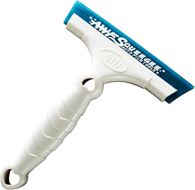 Window Tint Tool - Long Handle Window Tinting Squeegee for Windshield Cleanning Water Wipe, 10" Window Film Application Scraper Tool for Window Mirror Glass Door PPF Tool