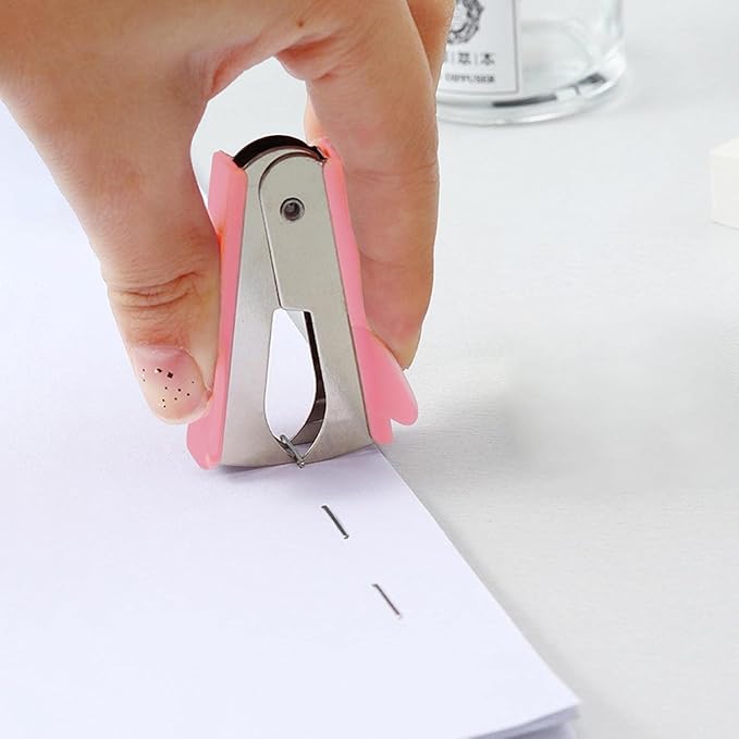 3Pcs Pink Staple Removers - Modern Plastic Staple Pullers with Non-Slip Handles | Easy-Grip Stapler Removal Tools for Students, Teachers | Perfect for Home, School & Office Use