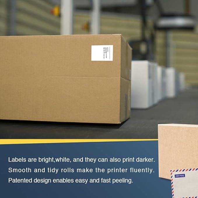 BETCKEY - Compatible Continuous Label Replacement for Brother DK-2210 (1-1/7" x 100'), Use with Brother QL Label Printers [20 Rolls]