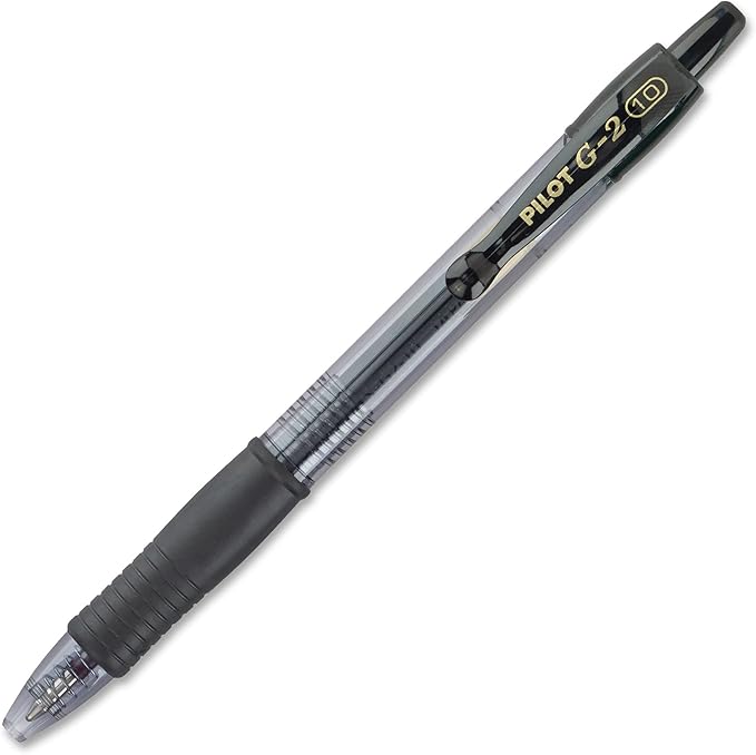 Pilot G2 Premium Gel Pens, Black Pens, Bold Point 1 mm, 12 Black