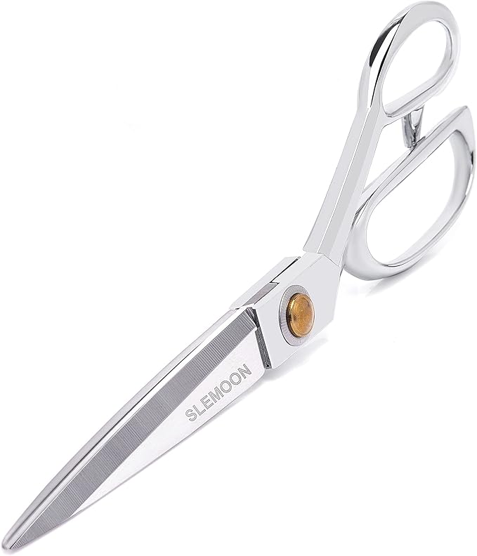 10" Sewing Scissors,Heavy Duty Tailor Scissors Shears for Fabric,Leather,Raw Materials,Dressingmaking,Altering-Professional Upholstery Shears for Dressmakers Students Office Crafting
