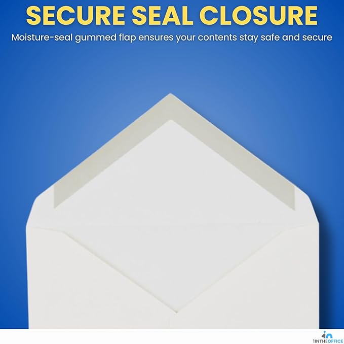 1InTheOffice A2 Envelopes, Colored Envelopes, Invitation Envelope Quarter Fold, 4 3/8" x 5 3/4", 50/Box