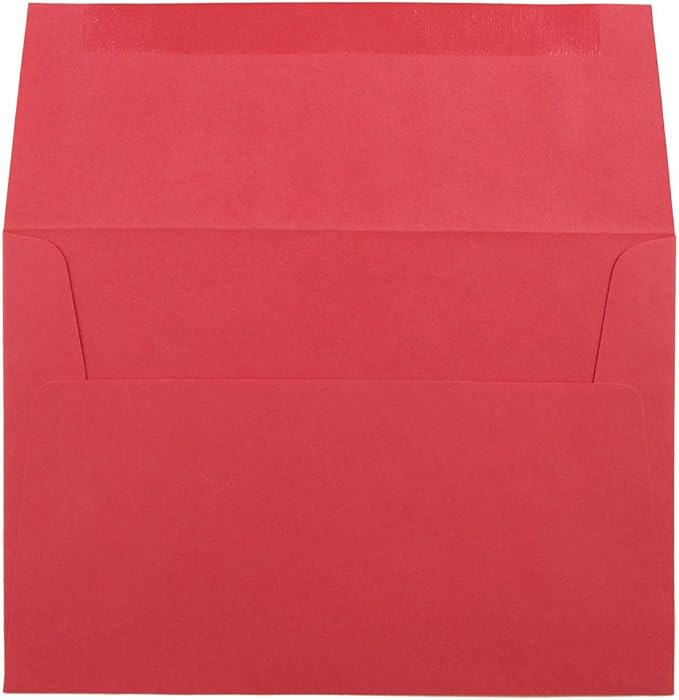 JAM PAPER A8 Colored Invitation Envelopes - 5 1/2 x 8 1/8 - Red Recycled - 100/Pack
