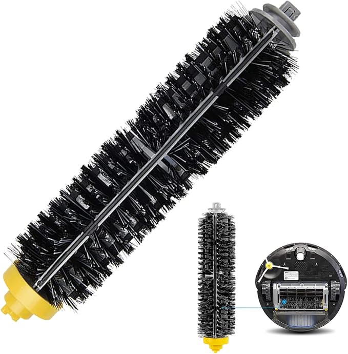 PELLYDA Replacement Parts for IRobot Roomba 600&700 Series,Roomba 614 620 630 635 640 645 650 655 660 675 680 690 695 760 770 780 Vacuum Cleaner(3 Sets Replacement Bristle & Flexible Beater Brushes)