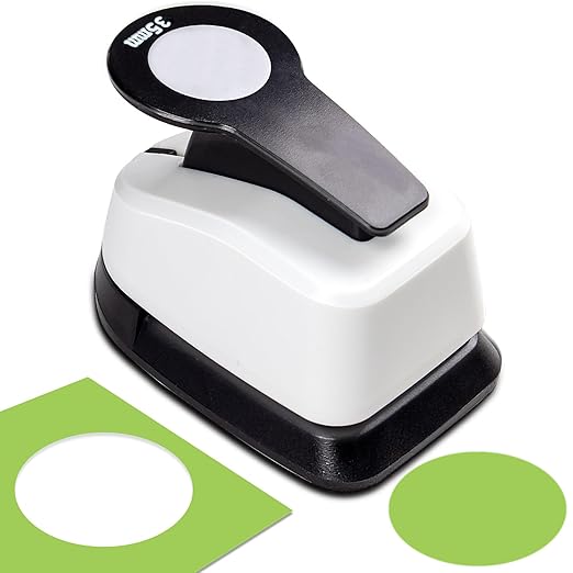 Hole Punch, 1.37 Inch Circle Punch, 35mm Circle Punches for Paper Crafts, Círculo Cutter for DIY Handmade Crafting Scrapbook Tools Cards Arts Fun Projects