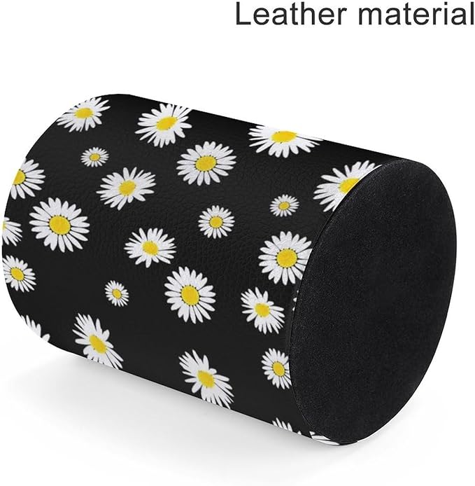 Daisy Pen Holder Pencil Organizer Cute Pencil Cup Desk Decor Makeup Brush Holder PU Multifunctional Office Suppliesfor Home Classroom School