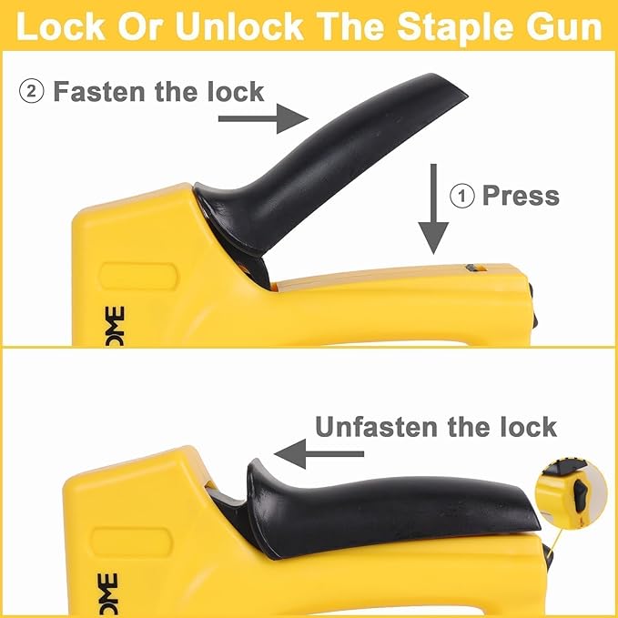 YEAHOME Light Duty Staple Gun, Upholstery Staple Gun with 1000PCS JT 21 Staples of 5/16 inch, Stapler Gun for Wood, Classroom, Crafts, DIY, Decoration