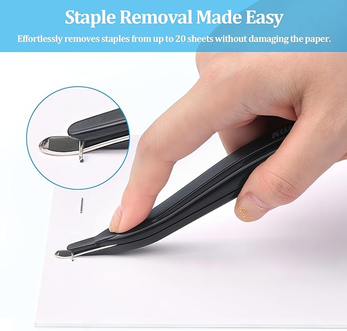 4 PCS Magnetic Staple Remover Tools, Professional Stapler Removers Staple Puller Remover,Staple Remover Stick for Home School Office