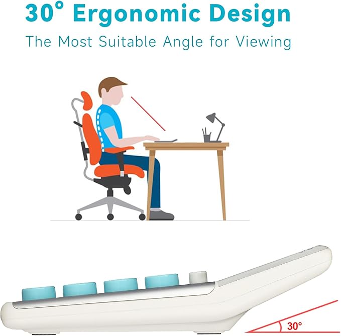 OSALO Desktop Calculator Extra Large Display 12-Digit Big Buttons Accounting Calculators Battery & Solar for Office Business (FQ-450 Extra Large)