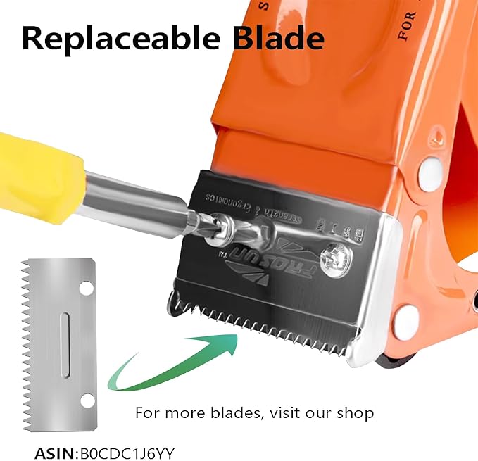 PROSUN 2 Pack Metal Packing Tape Dispenser Gun: 2-inch Wide Tape dispensers/3-Inch Inner Paper Core(2" Orange+2" White)