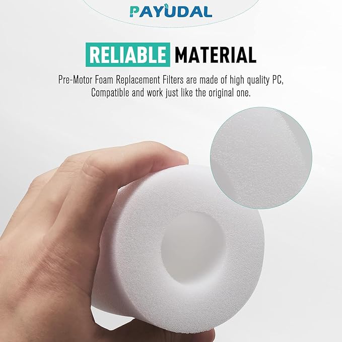 PAYUDAL AV2511AE Foam Filter for Shark AV2511AE AV2501AE RV2502AE AV2501S RV2610WA RV2610WD AI Robot Vacuum Cleaner