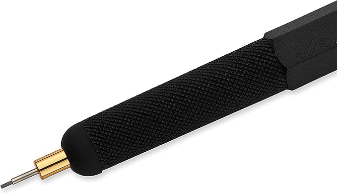 rOtring 800 Retractable Metal Mechanical Pencil, 0.5mm, Black Barrel, Perfect for Drafting, Engineering, Architecture Professionals