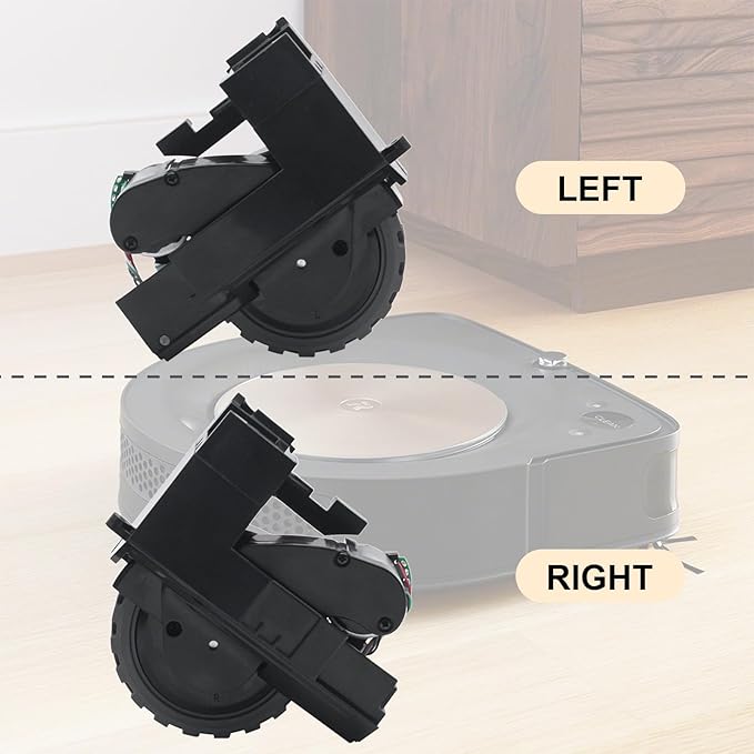 Garbage fighter Right Left Drive Module Wheel for iRobot S9 (9150) S9+ S9 Plus (9550) Robot Vacuum Cleaner Repair Replacement Parts Accessories