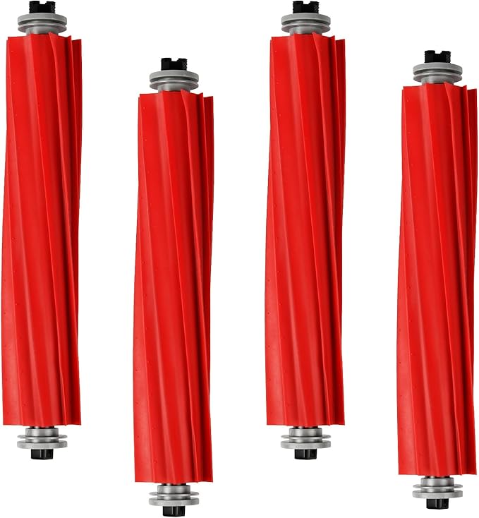 4 Pcs Replacement Main Brushes for Roborock S7,S7 Max Ultra/MaxV Ultra/MaxV Plus/Pro Ultra,Q Revo,Qrevo S,Qrevo Series,QV35A,QV35S,Qrevo MaxV/Pro/Plus,Q7,Q7+,Q7 Max,Q7 Max+,Q5,T7S Series Robot Vacuum