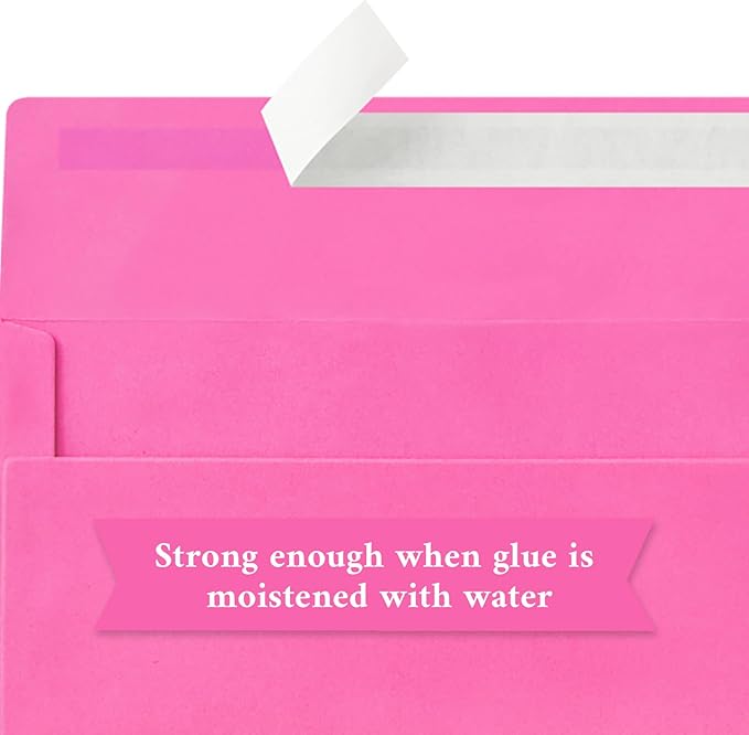200 Pack #10 Business Envelopes, Rose Standard Envelopes Self Seal, Letter Size Mailing Envelopes for Checks Letters Invoices Statements Christmas Birthday Graduation Wedding, 4 1/8 x 9 1/2 Inch