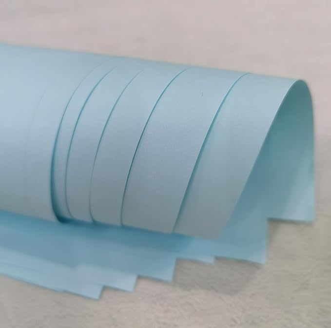 Light Blue Copy Print Paper 8.5X11 Inches,100 Sheets Rainbow A4 Printer Paper 70GSM Colored Origami Paper for Cutting DIY Kids Art Craft