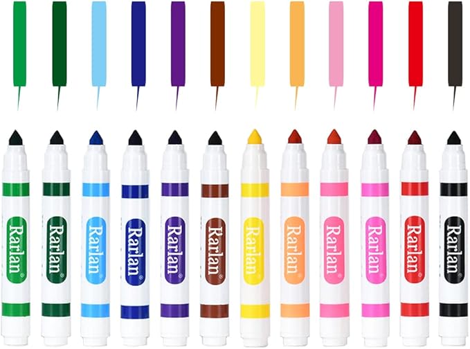 Rarlan Washable Markers Bulk, Markers for Kids, Classpack, 12 Colors,12 Boxes, 144 Count