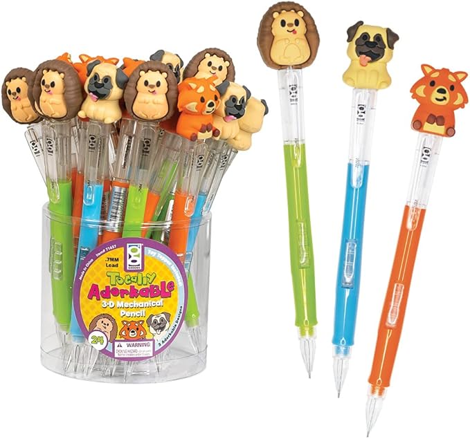 Raymond Geddes Totally Adorkable 3D Mechanical Pencils (Pack of 24)
