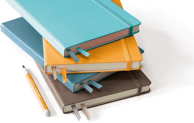 LEUCHTTURM1917 - Notebook Hardcover Medium A5-251 Numbered Pages for Writing and Journaling (Rising Sun, Plain)