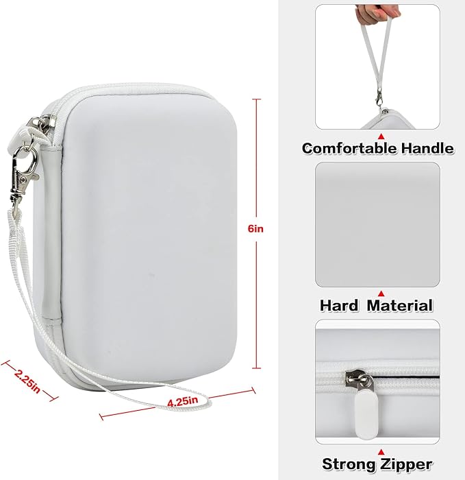 Labels Printer Case Compatible with COLORWING D30 Bluetooth Wireless Portable Labeling Printer Also for Phomemo D30 D35 for Memoking Mini Thermal Printing Sticker Storage Holder