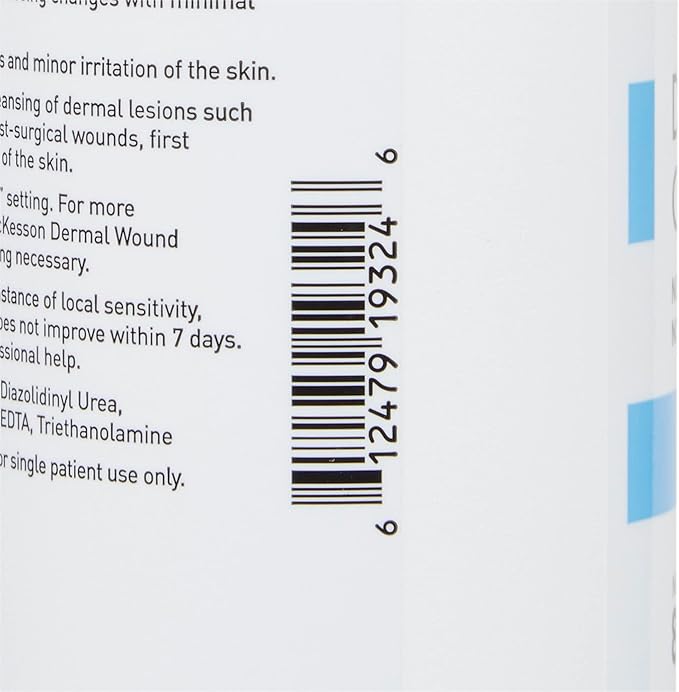 McKesson Dermal Wound Care Cleanser Spray, 8 oz [6 Count] First Aid Wash Solution for Minor Injuries, Cuts, Burns, Scrapes, Sores