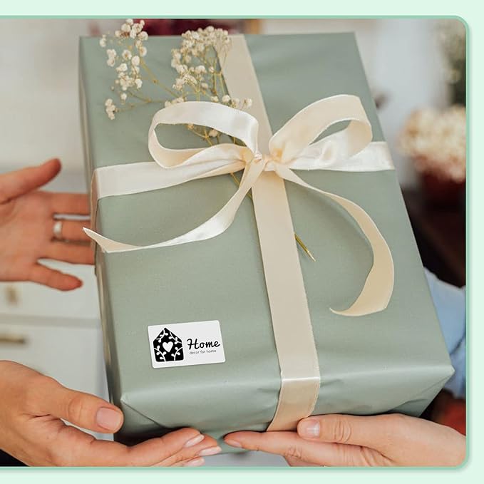 3-Roll Phomemo M110 Original Labels 1.57"x 0.75"(40x20mm),Black on White, Compatible with Phomemo M110/M120/M200/M220/M221 Label Printer, Multi-Purpose Self-Adhesive Thermal Label,320PCS/Roll