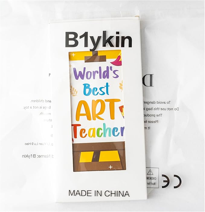B1ykin Sticky Notes Set, Cartoon Theme Cute Self-Stick Notes Pad Teacher Appreciation Gifts， Self-Adhesive Writing Memo Pages Sticky to Do Notepad Thank You Gift for School Classroom (Art Teacher)