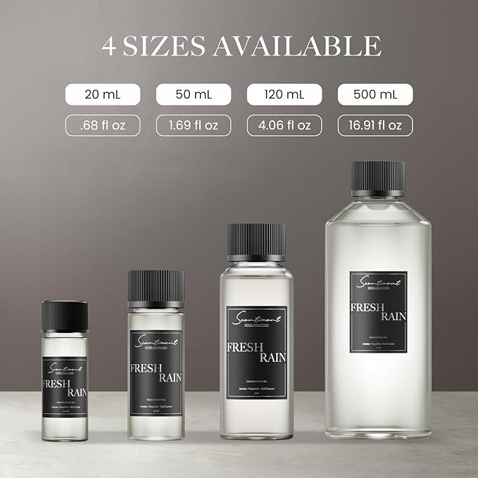 Scentiment Diffuser Oil - Fresh Rain | Aromatherapy Home Fragrance | Inspired by Marriott® Hotels | Luxurious Scent with Notes of Fresh Grapefruit and Crisp Red Currant, (500mL)