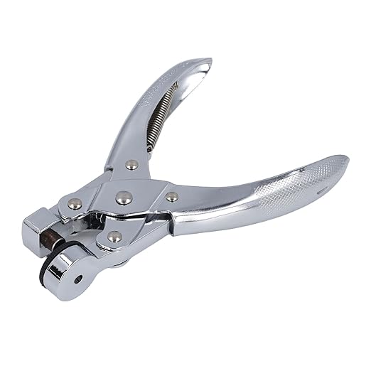 Plastic Bag Hole Puncher, Lightweight Comfortable Handle Single Hole Punch Sturdy for School (6mm)