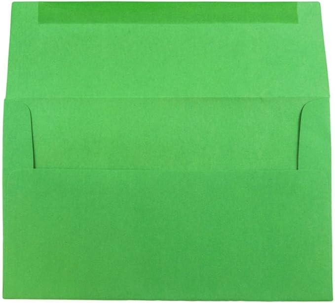 JAM PAPER A10 Colored Invitation Envelopes - 6 x 9 1/2 - Green Recycled - Bulk 250/Box