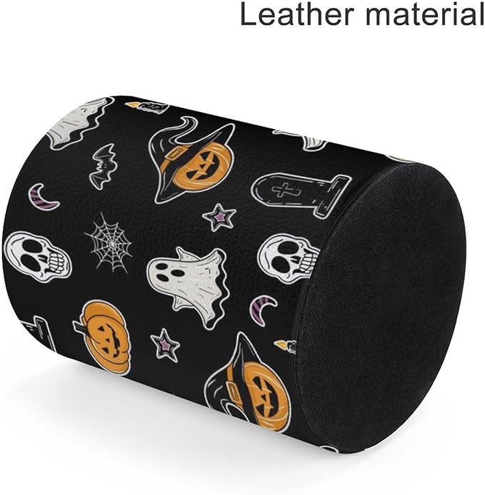 Halloween Spider Web Ghost Pen Holder Pencil Organizer Cute Pencil Cup Desk Decor Makeup Brush Holder PU Multifunctional Office Suppliesfor Home Classroom School