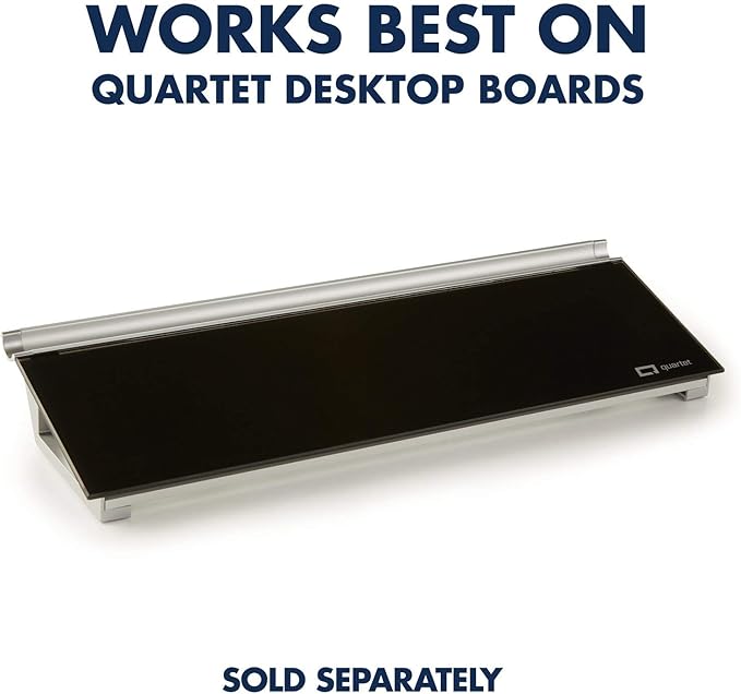 Quartet Glass Dry Erase Markers, Whiteboard Markers, Fine Tip, White and Neon Colors, 6 Pack (79558Q)