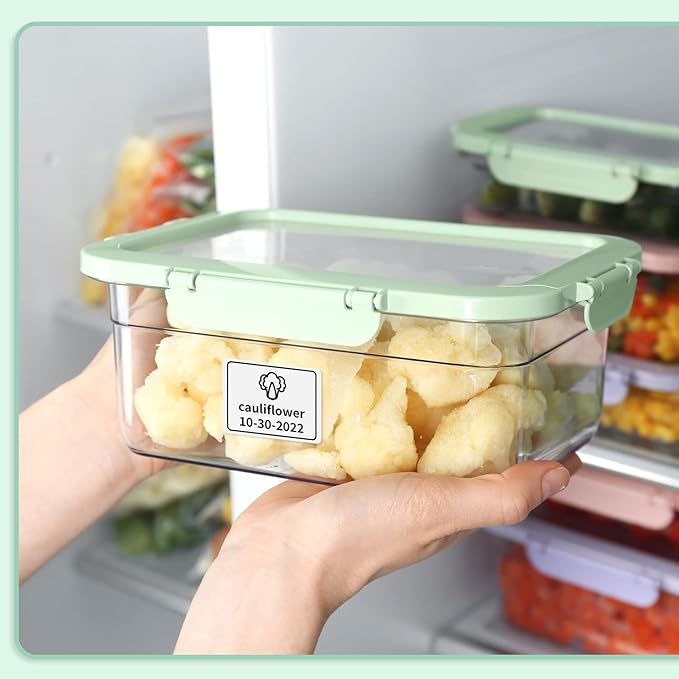 Phomemo M110 Labels, Label Maker Waterproof Labels, 1.57"x1.18" (40x30mm) Multi-Purpose Square Self-Adhesive Compatible for Phomemo M110/M100/M250/M221 Label Printer, 230 Pcs/Roll, Black on White