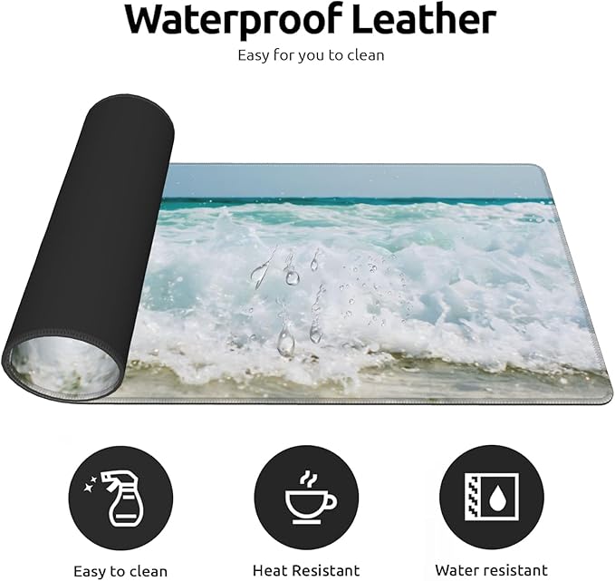 Gaming Mouse Pad, Leopard Print Mouse Pad, Desk Mat, Non-Slip Rubber Base MousePads for Computers Laptop Office School Home Accessories Decor 31.5" x 11.8"