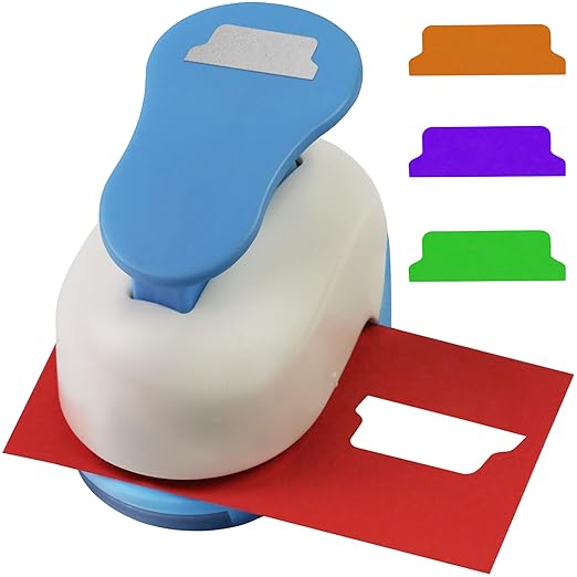 Tab Punch, Tab File Folder Punch 2 inch for Planner Inserts, Sketchbook, Scrapbook, Note, School Book, Paper Craft Supplies…