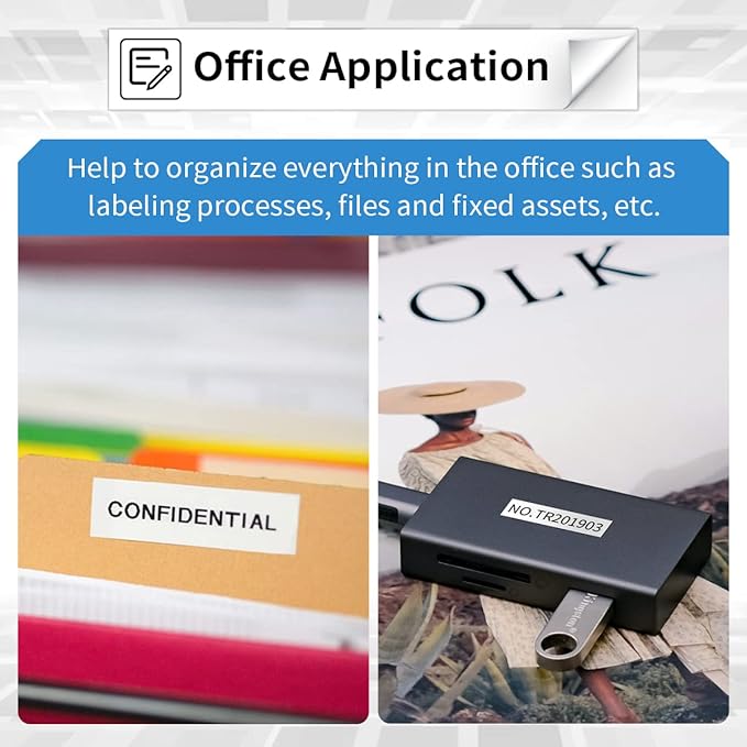 20 Pack Labelife M-K231 Label Tape Replacement for Brother P Touch M Tape 12mm 0.47 White M231 MK231 M-231 M-K231s Compatible for Brother Ptouch PT-65 PT-M95 PT-85 PT-75 Label Maker Refills