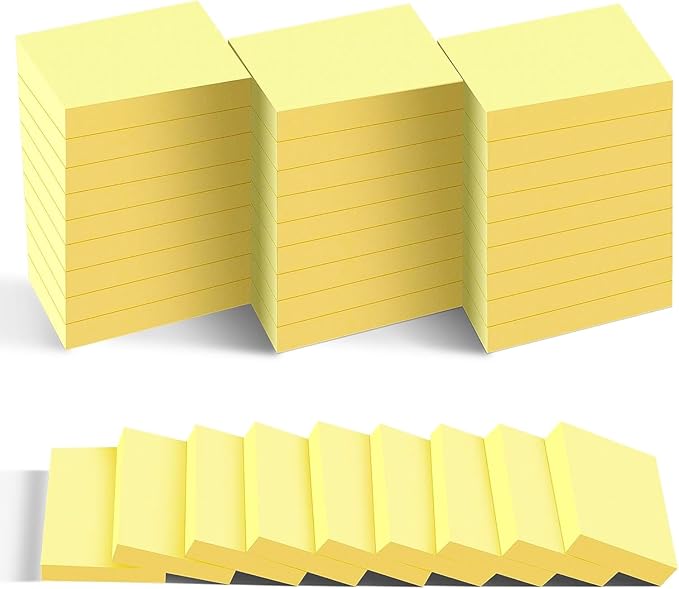 Mini Sticky Notes 1.5x2 in, 36 Pad Yellow Strong Adhesive Post, Suitable for School, Home, Office, Clean Removal