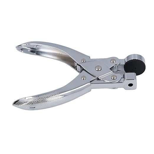 Plastic Bag Hole Puncher, Lightweight Comfortable Handle Single Hole Punch Sturdy for School (6mm)